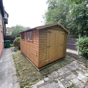 12x8 Apex Shed with Double Doors & Framed Base