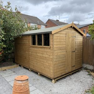 14x8 Apex Shed with Three Windows