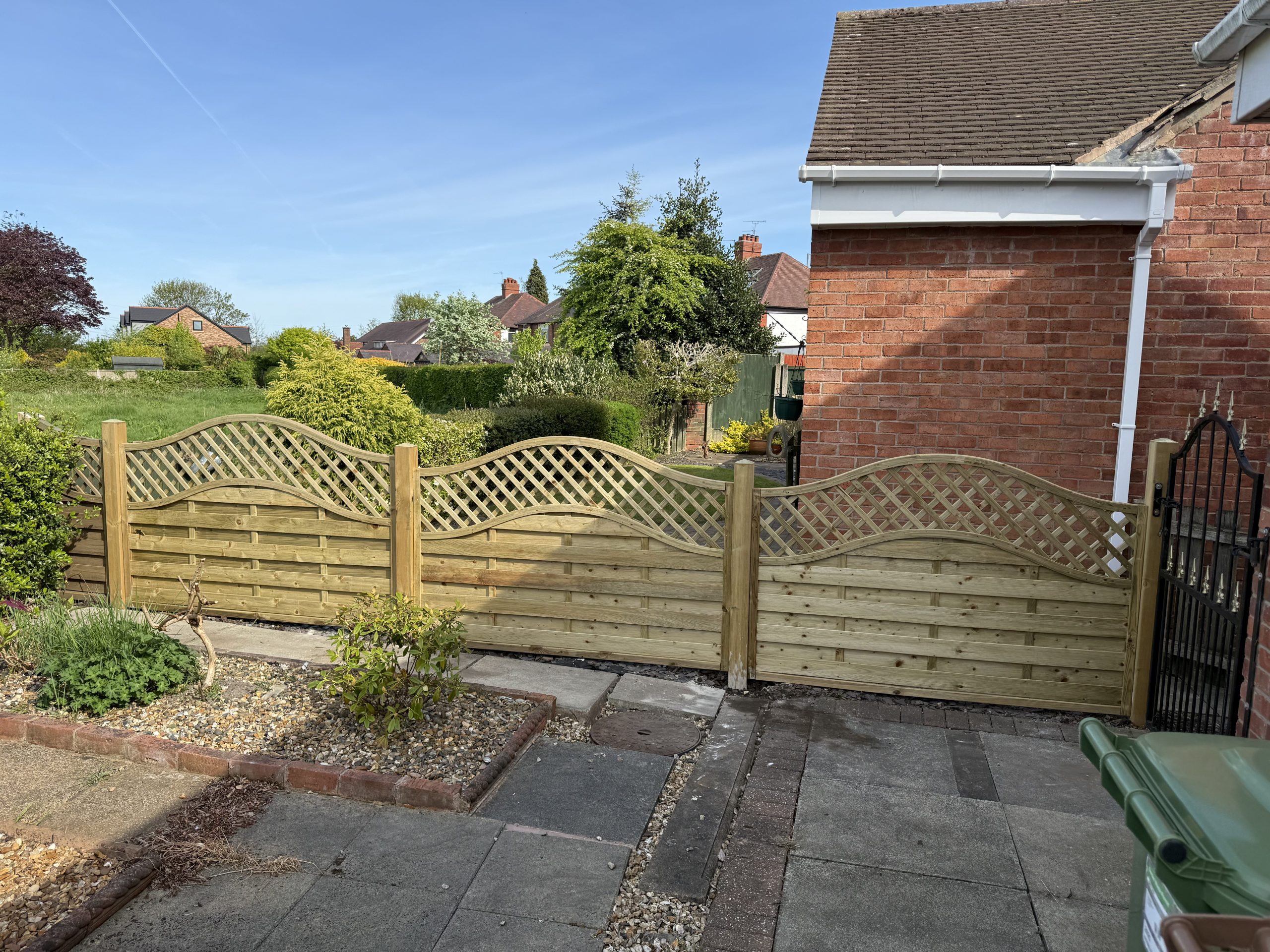 Omega-Style Wooden Fencing