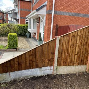 Sloped Feather Edge Wooden Panels